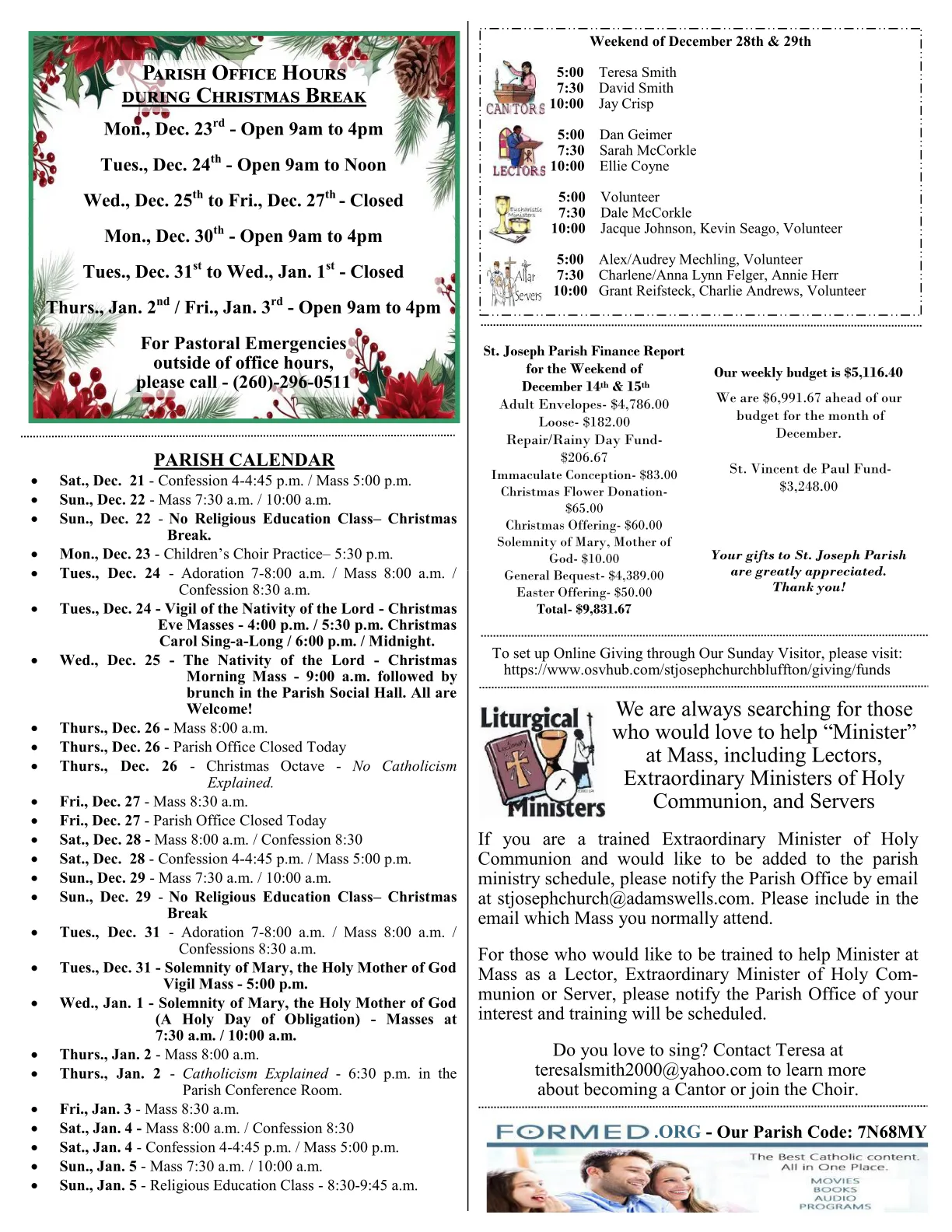 Dec 22, 2024 - Bulletin - Page 3