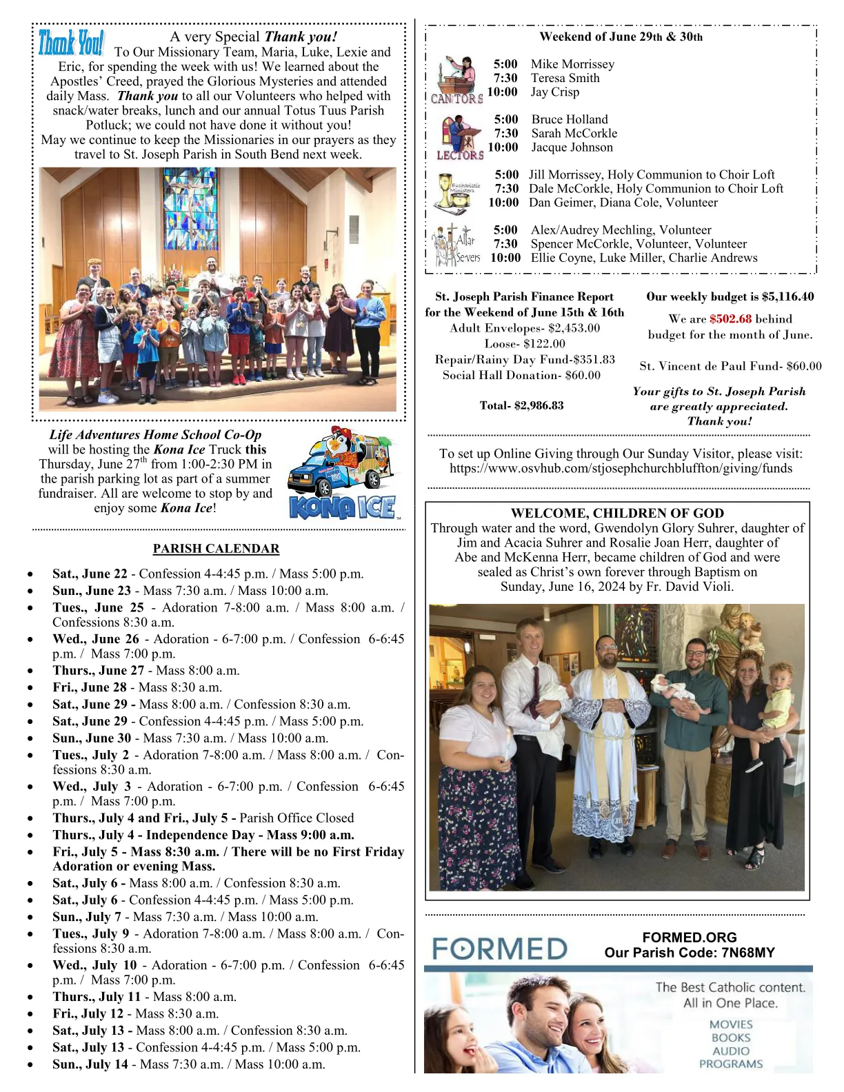 Jun 23, 2024 - Bulletin - Page 3