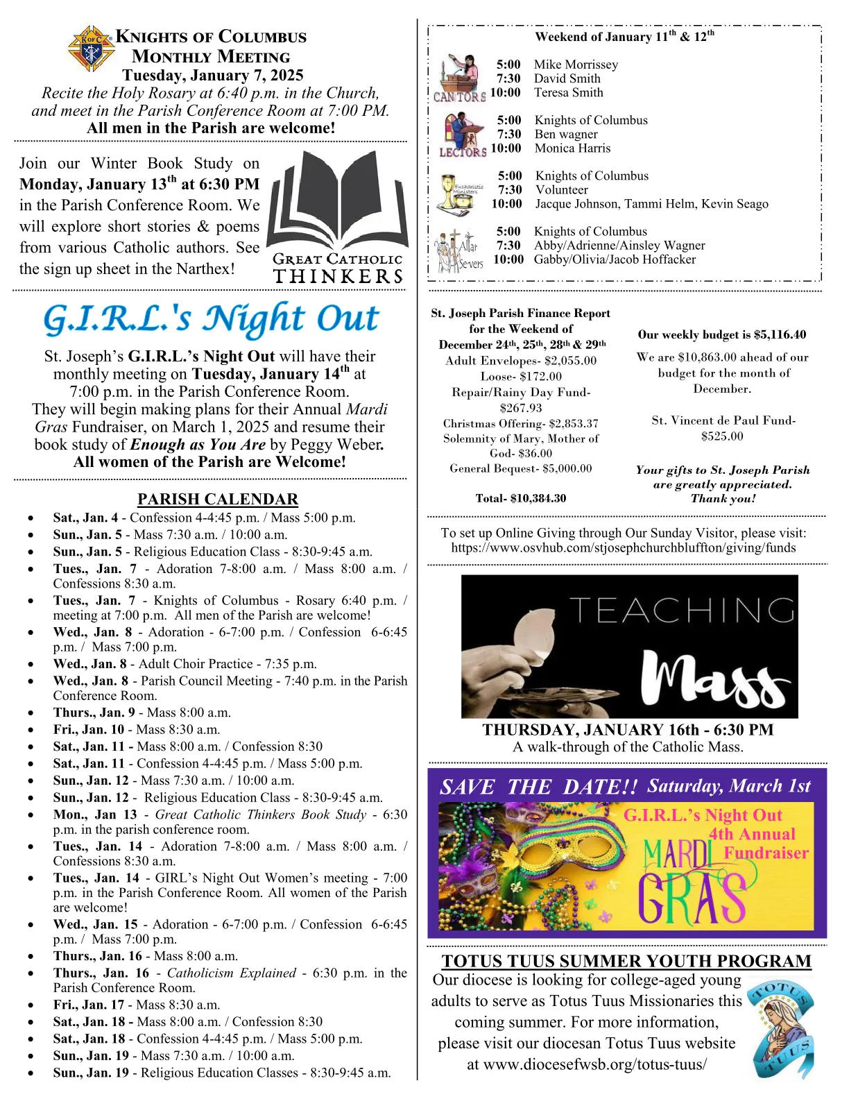 Jan 05, 2025 - Bulletin - Page 3