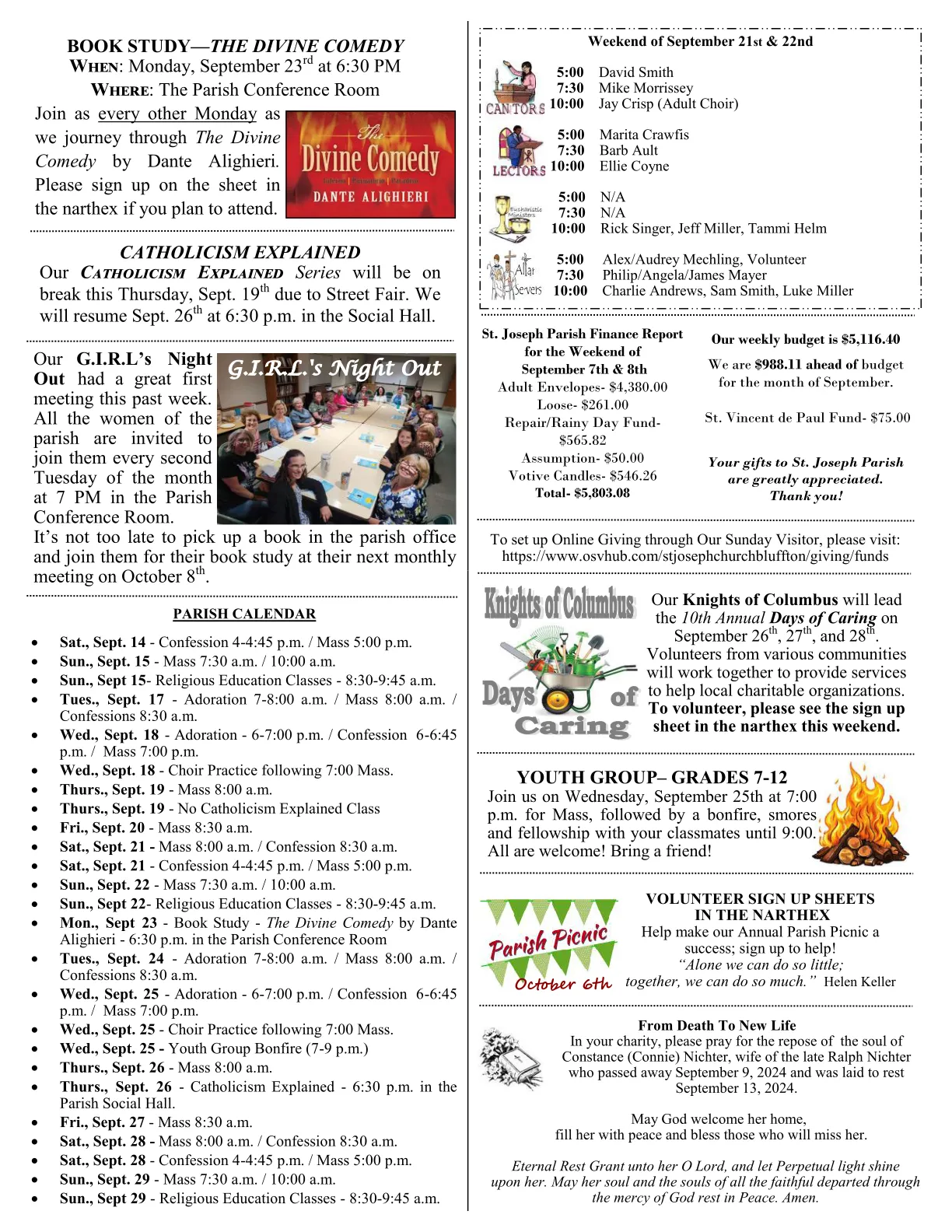 Sep 15, 2024 - Bulletin - Page 3